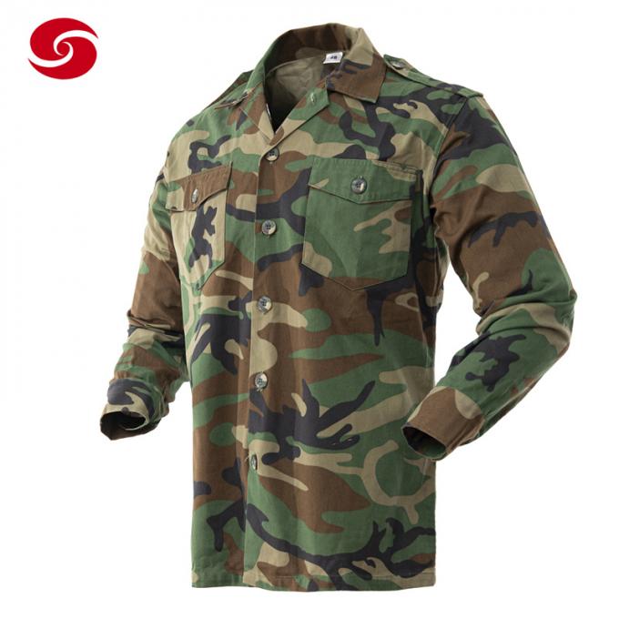 Soldado militar africano Woodland Camouflage Uniform para o homem