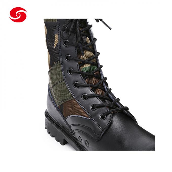 Botas militares da selva do exército das botas das botas de combate da camuflagem da floresta