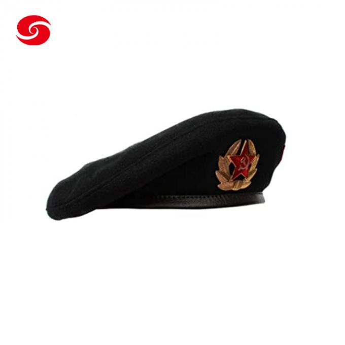 Do chapéu unisex soviético original unisex da boina de lãs do exército da boina do russo do vintage Headwear genuíno