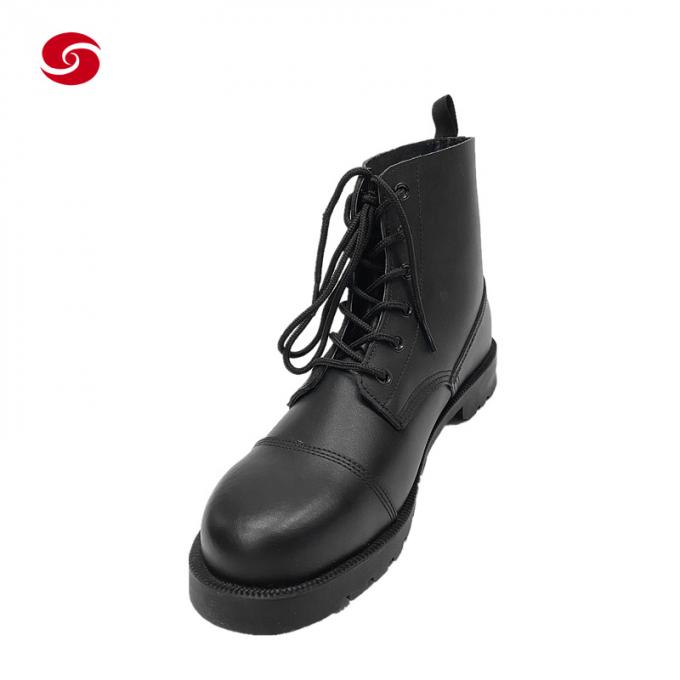 A segurança multifuncional de couro genuína calça botas da segurança/botas de combate com as botas de aço da prova da quebra e da facada de Toe Steel Plate /Anti/anti botas perfurando