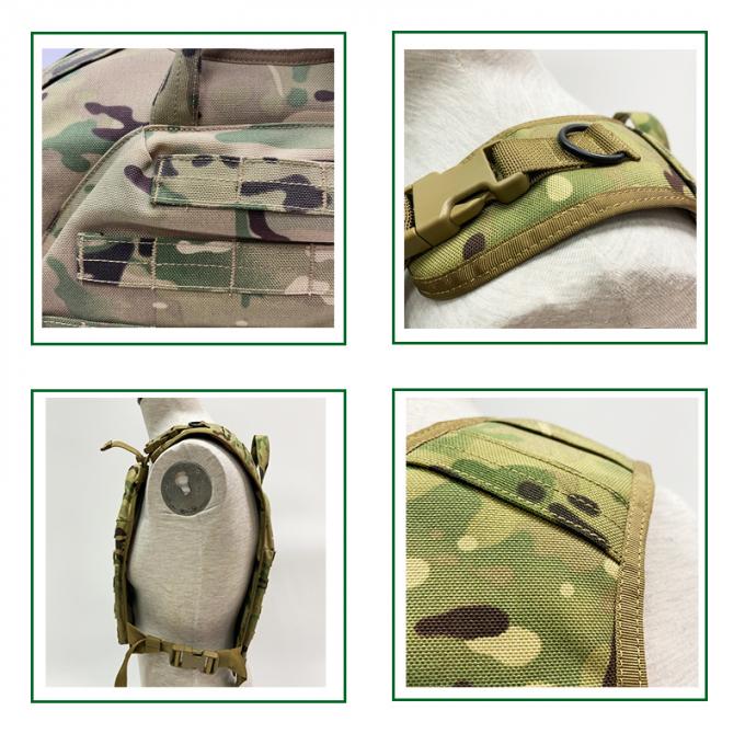 Caixa tática personalizada Rig Military Ballistic Plate Carrier da toupeira da veste da camuflagem