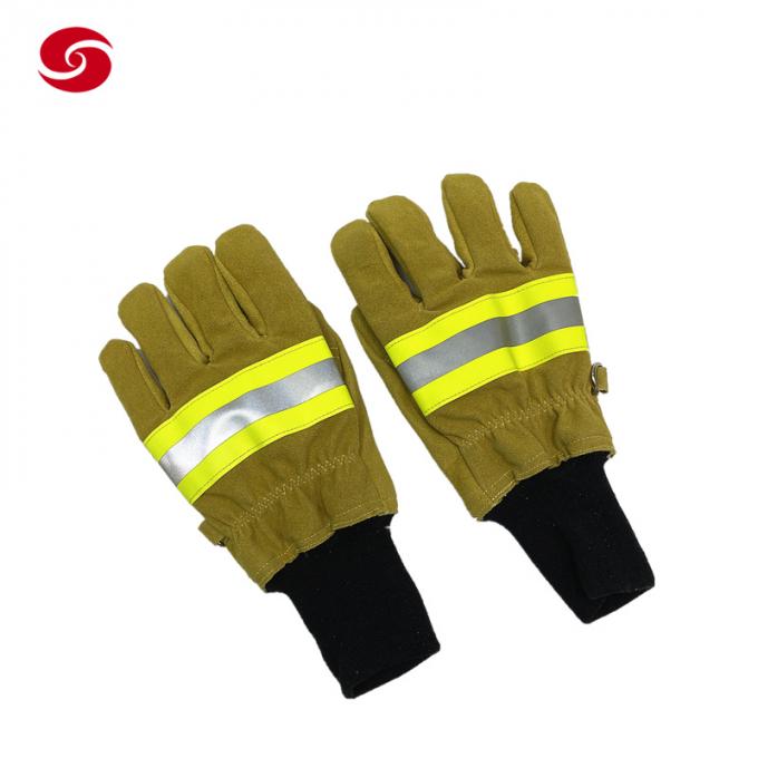 Luvas de combate ao fogo resistentes ao calor militares da segurança de Protictive do salvamento do fogo de Fireman Gloves Emergency do sapador-bombeiro
