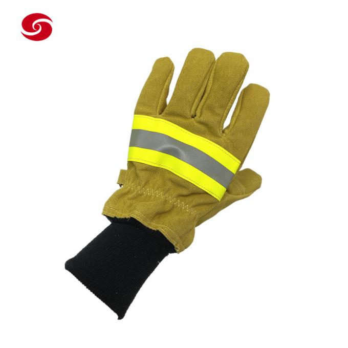Luvas de combate ao fogo resistentes ao calor militares da segurança de Protictive do salvamento do fogo de Fireman Gloves Emergency do sapador-bombeiro